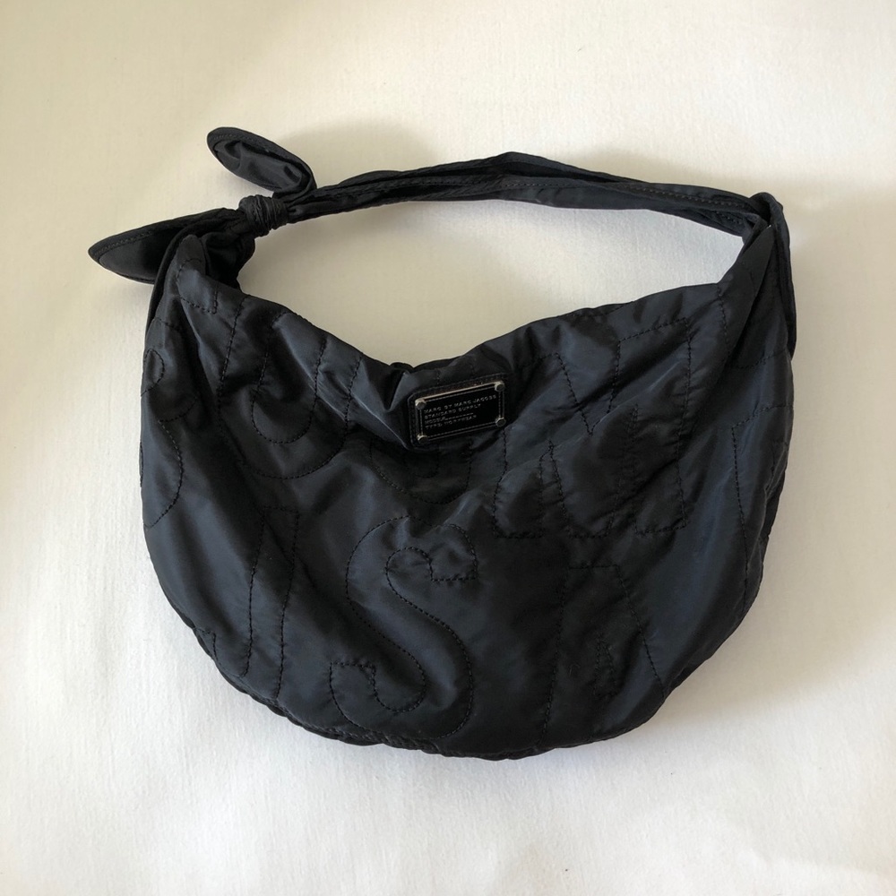 Marc by Marc Jacobs Black Nylon Hobo Bag